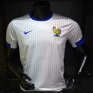 ¡Liquidación! Camiseta Francia Blanca con Rayas – Réplica Tricolor 2 Estrellas