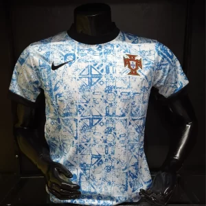 ¡Liquidación! Camiseta Portugal Blanca Estilo Abstracto – Réplica Exclusiva